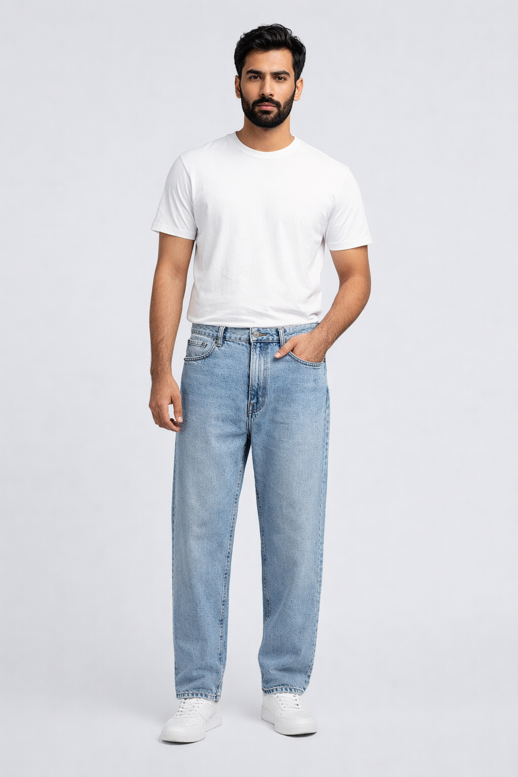 Straight stretchable Denim -Lee