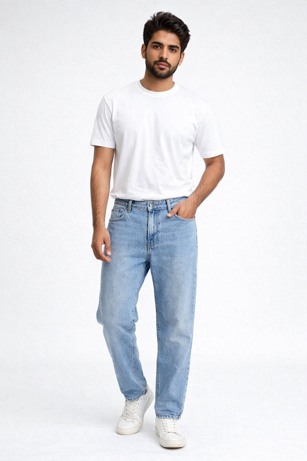 Straight stretchable Denim -Lee