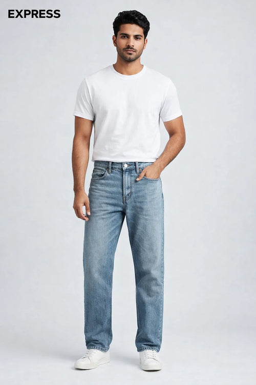 Straight stretchable Denim - EXPRESS