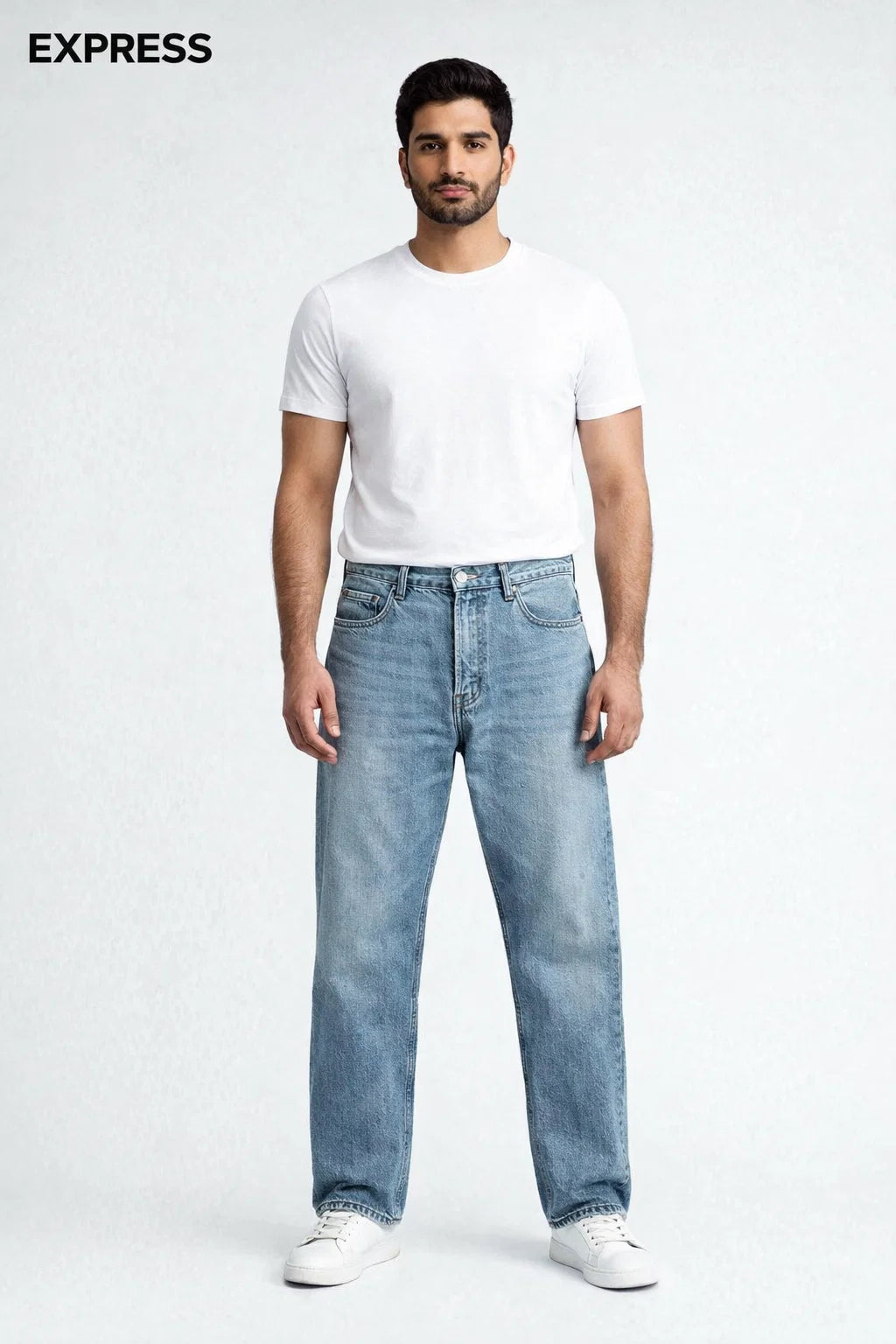 Straight stretchable Denim - EXPRESS